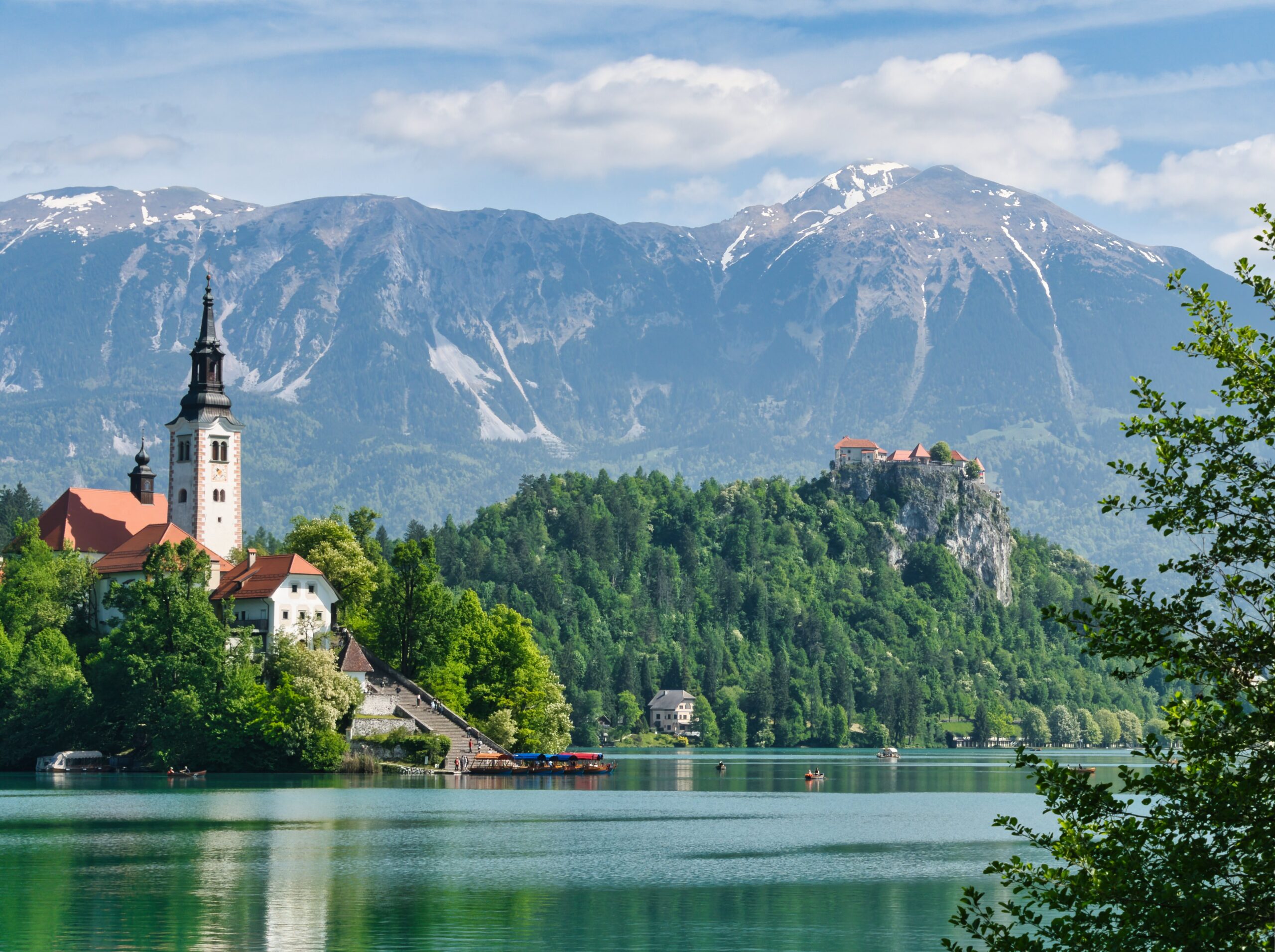 Lake Bled with Julian Alps
