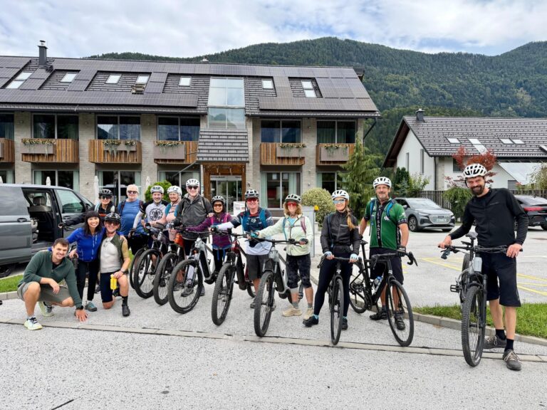 Andrew’s group on a private guided cycling tour in Slovenia